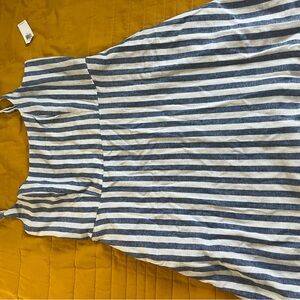Old Navy Blue and White Striped Mini Dress